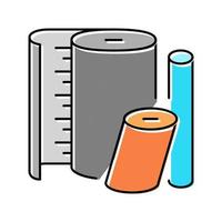 nylon thermoplastische kleur pictogram vectorillustratie vector