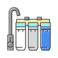 huis water filter kleur pictogram vectorillustratie vector