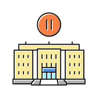 twee jaar college kleur pictogram vectorillustratie vector