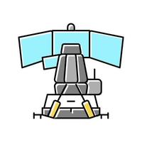 race simulator cockpit kleur pictogram vectorillustratie vector