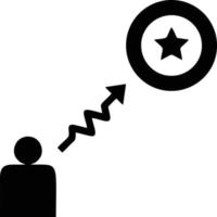 doelwit focus icoon symbool vector afbeelding, illustratie van de succes doel icoon concept. eps 10