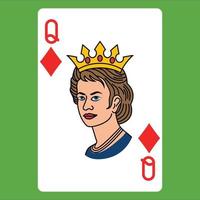 vlak kleur icoon voor poker kaart. vector