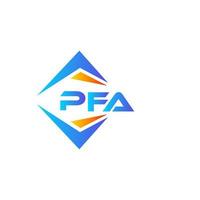 pfa abstract technologie logo ontwerp Aan wit achtergrond. pfa creatief initialen brief logo concept. vector