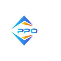 ppo abstract technologie logo ontwerp Aan wit achtergrond. ppo creatief initialen brief logo concept. vector