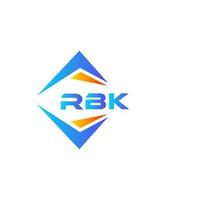 rbk abstract technologie logo ontwerp Aan wit achtergrond. rbk creatief initialen brief logo concept. vector