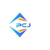 pcj abstract technologie logo ontwerp Aan wit achtergrond. pcj creatief initialen brief logo concept. vector