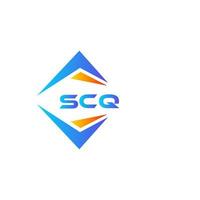 scq abstract technologie logo ontwerp Aan wit achtergrond. scq creatief initialen brief logo concept. vector