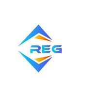 reg abstract technologie logo ontwerp Aan wit achtergrond. reg creatief initialen brief logo concept. vector