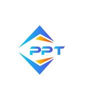 ppt abstract technologie logo ontwerp Aan wit achtergrond. ppt creatief initialen brief logo concept. vector