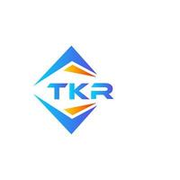 tkr abstract technologie logo ontwerp Aan wit achtergrond. tkr creatief initialen brief logo concept. vector