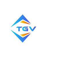 tgv abstract technologie logo ontwerp Aan wit achtergrond. tgv creatief initialen brief logo concept. vector
