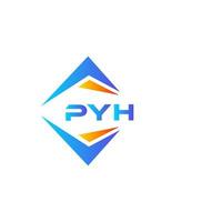 pyh abstract technologie logo ontwerp Aan wit achtergrond. pyh creatief initialen brief logo concept. vector