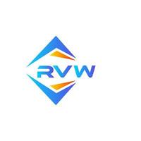 rvw abstract technologie logo ontwerp Aan wit achtergrond. rvw creatief initialen brief logo concept. vector