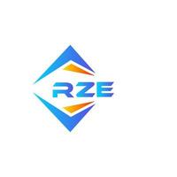 rze abstract technologie logo ontwerp Aan wit achtergrond. rze creatief initialen brief logo concept. vector