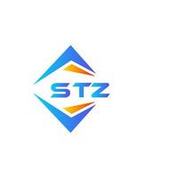 stz abstract technologie logo ontwerp Aan wit achtergrond. stz creatief initialen brief logo concept. vector