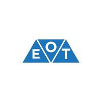 oet abstract eerste logo ontwerp Aan wit achtergrond. oet creatief initialen brief logo concept. vector