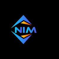 nim abstract technologie logo ontwerp Aan zwart achtergrond. nim creatief initialen brief logo concept.nim abstract technologie logo ontwerp Aan zwart achtergrond. nim creatief initialen brief logo concept. vector