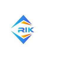 rik abstract technologie logo ontwerp Aan wit achtergrond. rik creatief initialen brief logo concept. vector