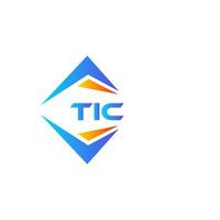 tic abstract technologie logo ontwerp Aan wit achtergrond. tic creatief initialen brief logo concept. vector