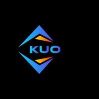kuo abstract technologie logo ontwerp Aan zwart achtergrond. kuo creatief initialen brief logo concept. vector
