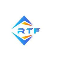 rtf abstract technologie logo ontwerp Aan wit achtergrond. rtf creatief initialen brief logo concept. vector