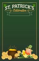 st. patrick's day viering achtergrond vector