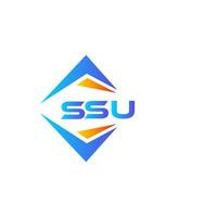 ssu abstract technologie logo ontwerp Aan wit achtergrond. ssu creatief initialen brief logo concept. vector