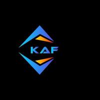 kaf abstract technologie logo ontwerp Aan zwart achtergrond. kaf creatief initialen brief logo concept. vector