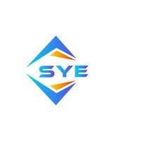 sye abstract technologie logo ontwerp Aan wit achtergrond. sye creatief initialen brief logo concept. vector