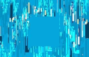 blauwe digitale glitch abstracte achtergrond vector