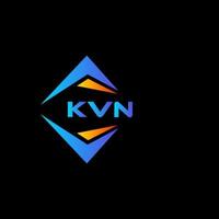 kvn abstract technologie logo ontwerp Aan zwart achtergrond. kvn creatief initialen brief logo concept. vector