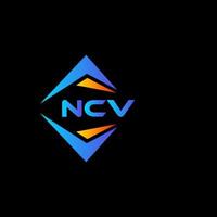 ncv abstract technologie logo ontwerp Aan zwart achtergrond. ncv creatief initialen brief logo concept. vector