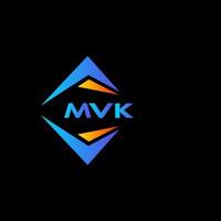 mvk abstract technologie logo ontwerp Aan zwart achtergrond. mvk creatief initialen brief logo concept. vector