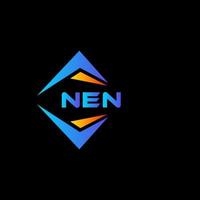 nen abstract technologie logo ontwerp Aan zwart achtergrond. nen creatief initialen brief logo concept. vector