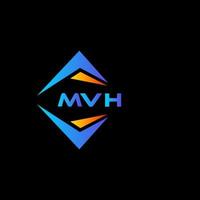 mvh abstract technologie logo ontwerp Aan zwart achtergrond. mvh creatief initialen brief logo concept. vector
