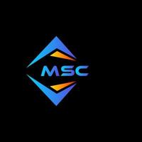 msc abstract technologie logo ontwerp Aan zwart achtergrond. msc creatief initialen brief logo concept. vector