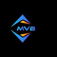 mvb abstract technologie logo ontwerp Aan zwart achtergrond. mvb creatief initialen brief logo concept. vector