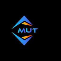 mut abstract technologie logo ontwerp Aan zwart achtergrond. mut creatief initialen brief logo concept. vector