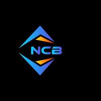 ncb abstract technologie logo ontwerp Aan zwart achtergrond. ncb creatief initialen brief logo concept. vector