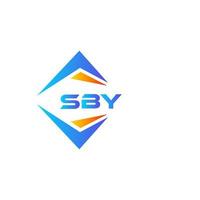 sby abstract technologie logo ontwerp Aan wit achtergrond. sby creatief initialen brief logo concept. vector