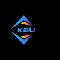 kbu abstract technologie logo ontwerp Aan zwart achtergrond. kbu creatief initialen brief logo concept. vector