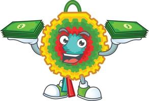 pinata tekenfilm mascotte stijl vector