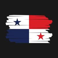 Panama vlag borstel vector