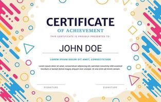 creatieve certificaatsjabloon vector