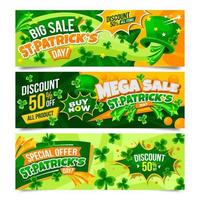 st. patrick's marketing banner collectie vector