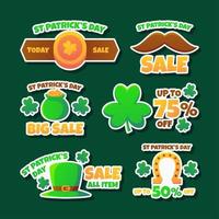 st. patrick's day marketing stickercollectie vector