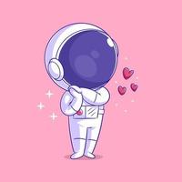 astronaut is gevoel in liefde vector