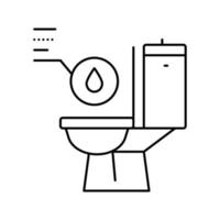 urine met bloed lijn pictogram vectorillustratie vector