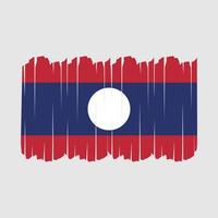 laos vlag penseelstreken vector