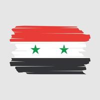 Syrië vlag borstel vector
